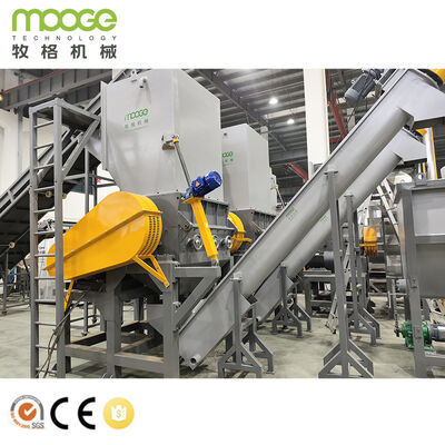 Plastic Recycling Washing Line Electric Powersupply 304 Stainless Steel Washing System