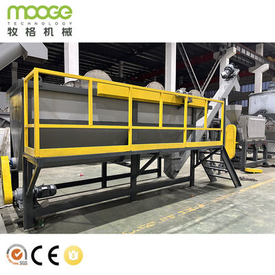 Plastic Recycling Washing Line Electric Powersupply 304 Stainless Steel Washing System