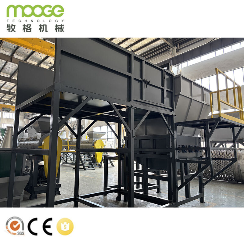 Electric Powersupply Waste Plastic Recycling Machine 380V50Hz Customizable Voltage Durable Plastic Waste Processing Equipment