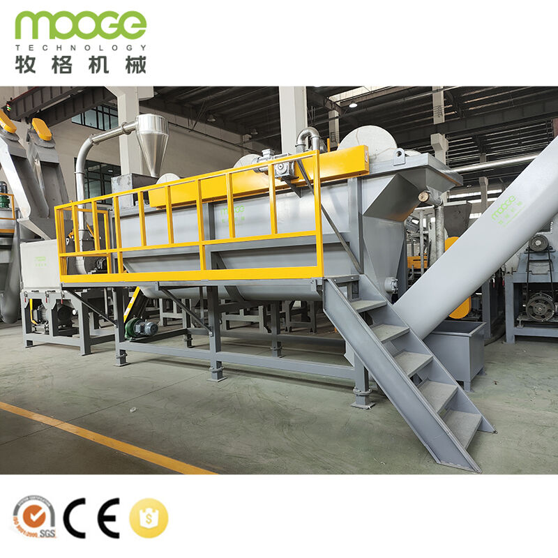 ABB Frequency Plastic Washing Line Machine Constructed from 304 Stainless Steel Ensuring Durability and Consistent Output