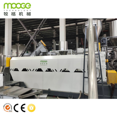 Máquina de granulação de resíduos de plástico Hdpe de reciclagem de pellets de flocos Pp