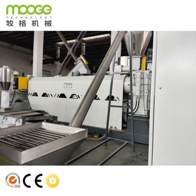 Máquina de peletização de plástico HDPE PP controlada por PLC com inversor ABB