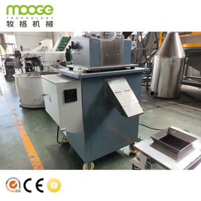 Máquina de peletização de plástico PP PE controlada por PLC com inversor ABB