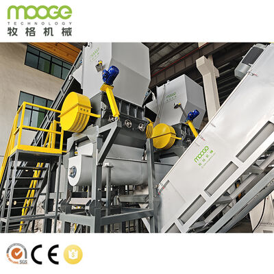 Máquina de reciclagem de plástico de filme agrícola e lavagem de sacos tecidos de PP
