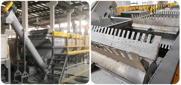 Linha de trituração de resíduos de máquinas de lavagem e trituração de resíduos 13