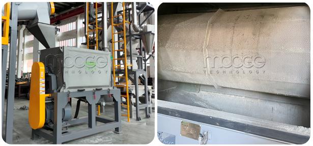 Linha de trituração de resíduos de máquinas de lavagem e trituração de resíduos 16