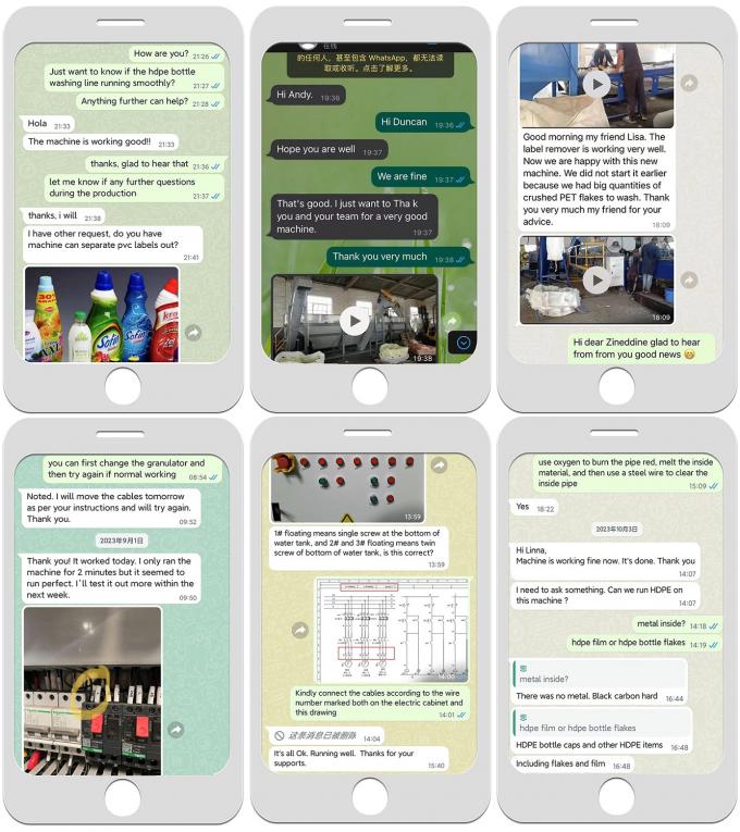 Máquina de trituração de garrafas de plástico de lâmina fixa 4 para reciclagem 23