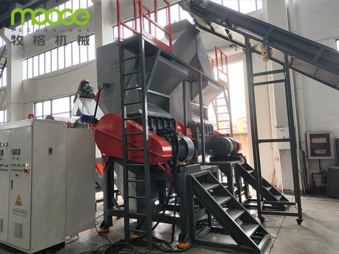 Máquina de trituração de garrafas de plástico de lâmina fixa 4 para reciclagem 4