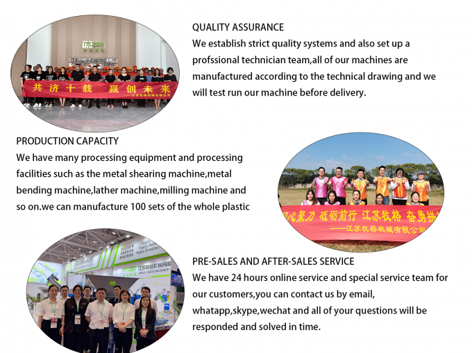 Máquina de trituração de garrafas de plástico de lâmina fixa 4 para reciclagem 24