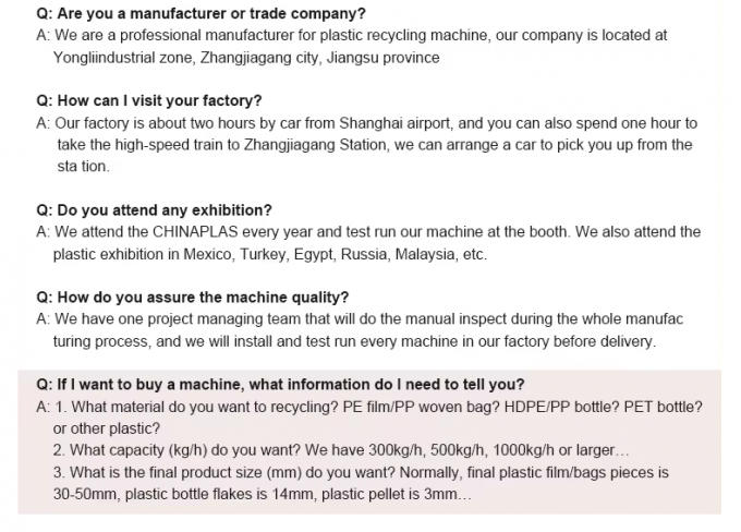 Máquina de trituração de garrafas de plástico de lâmina fixa 4 para reciclagem 25